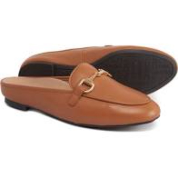 Vionic Shoes - Vionic Adeline Caramel Leather Mules Size 6